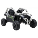 Kawasaki Teryx SZARY Buggy Auto na akumulator 4x4 Koła EVA, Skóra, Pilot RC