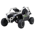 Kawasaki Teryx SZARY Buggy Auto na akumulator 4x4 Koła EVA, Skóra, Pilot RC