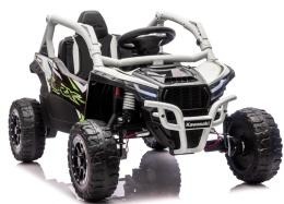 Kawasaki Teryx SZARY Buggy Auto na akumulator 4x4 Koła EVA, Skóra, Pilot RC
