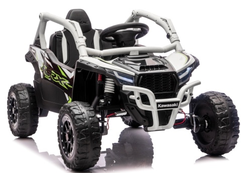 Kawasaki Teryx SZARY Buggy Auto na akumulator 4x4 Koła EVA, Skóra, Pilot RC