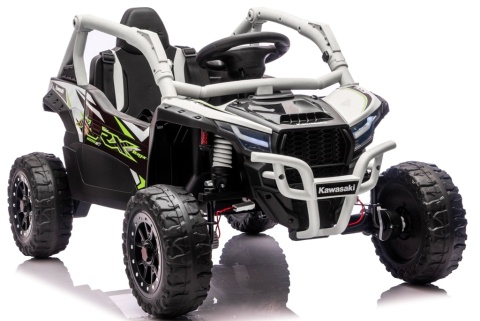 Kawasaki Teryx SZARY Buggy Auto na akumulator 4x4 Koła EVA, Skóra, Pilot RC