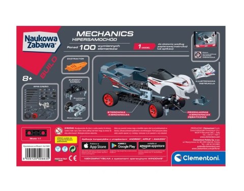 Naukowa Zabawa Klocki Laboratorium Mechaniki Hipersamochód Język Polski Clementoni 50683