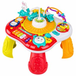 Stolik Edukacyjny Interaktywny Panel Muzyczny Pianinko 2w1 Turkusowy
