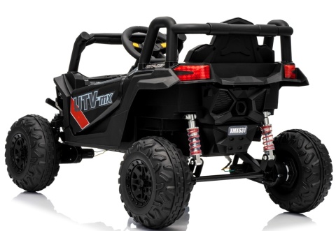 UTV2 Auto na Akumulator BUGGY R-sport CZARNY 4x4 Koła EVA, SKÓRA, Pilot RC