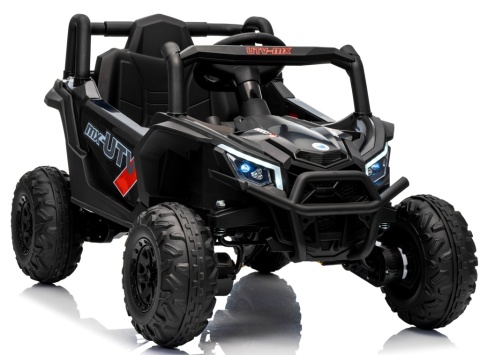 UTV2 Auto na Akumulator BUGGY R-sport CZARNY 4x4 Koła EVA, SKÓRA, Pilot RC