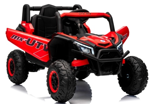 UTV2 Auto na Akumulator BUGGY R-sport CZERWONY 4x4 Koła EVA, SKÓRA, Pilot RC