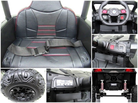 UTV2 Auto na Akumulator BUGGY R-sport NIEBIESKI 4x4 Koła EVA, SKÓRA, Pilot RC