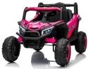 UTV2 Auto na Akumulator BUGGY R-sport RÓŻOWY 4x4 Koła EVA, SKÓRA, Pilot RC