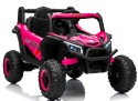 UTV2 Auto na Akumulator BUGGY R-sport RÓŻOWY 4x4 Koła EVA, SKÓRA, Pilot RC