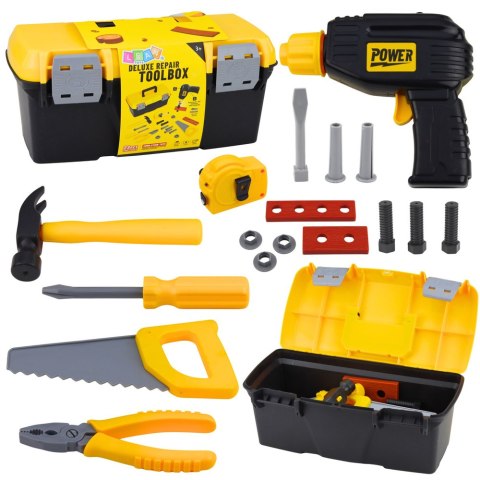 Zestaw Narzędzia w Skrzynce Wkrętarka Na Baterie Akcesoria 23 el.