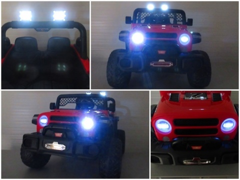 AUTO X17 R-SPORT CZERWONY Auto na akumulator EVA SKÓRA Pilot Akumulator litowo-jonowy