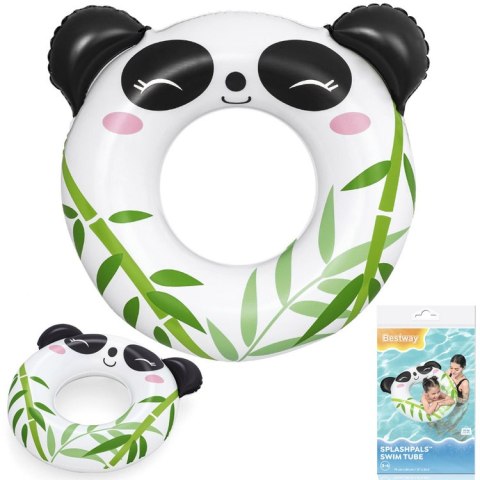 Bestway Dmuchane koło do pływania dla dzieci 60kg MIŚ PANDA 85x76cm 36351