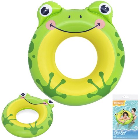 Bestway Dmuchane koło do pływania dla dzieci 60kg ŻABA 85x76cm 36351