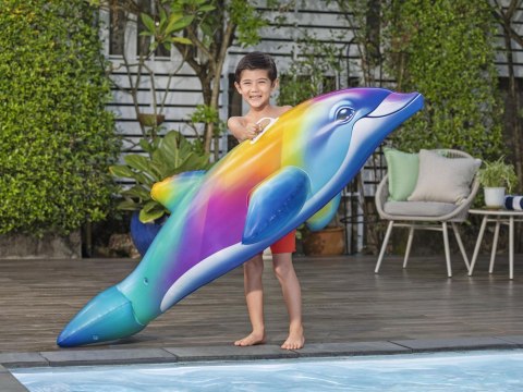 Bestway Dmuchany materac do wody KOLOROWY DELFIN 168 x 66cm 41541
