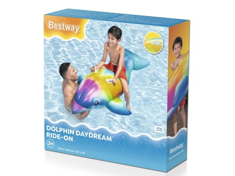 Bestway Dmuchany materac do wody KOLOROWY DELFIN 168 x 66cm 41541