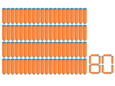 Hasbro Naboje piankowe NERF N1 - zestaw 80 szt. strzałki Dł. 6cm ZA6189