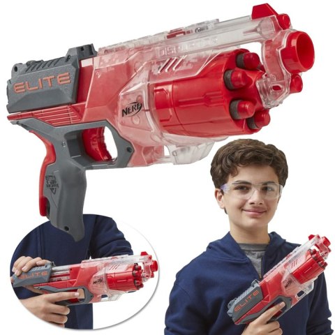 Hasbro Pistolet NERF Disruptor ZASIĘG 27m + 6x pianowe naboje ZA6188