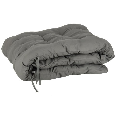 Leżak ogrodowy LUARO fotel składany turystyczny z poduszką szary