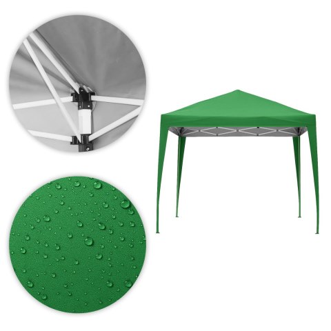 Namiot pawilon ogrodowy 3x3 m rozkładany automatycznie daszek do ogrodu na taras MultiGarden