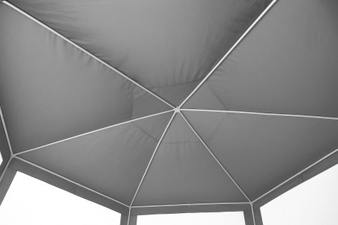 Namiot pawilon ogrodowy handlowy 2x2x2 m z oknami szary MultiGarden