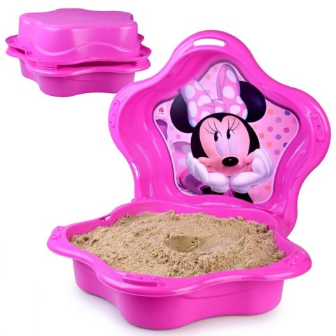 Piaskownica zamykana plastikowa MUSZELKA 2w1 basenik Myszka Minnie SP0884