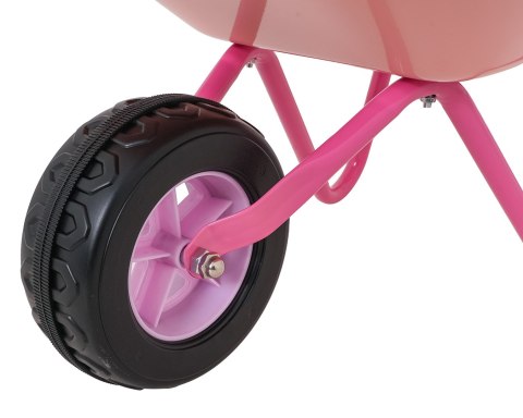 Zestaw Małego Ogrodnika z Taczką Różowy