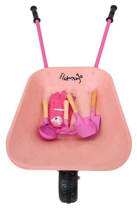 Zestaw Małego Ogrodnika z Taczką Różowy