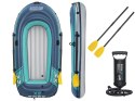 Bestway Dmuchany ponton TREK X2 do 250kg 232x118cm + wiosła i pompka 61153