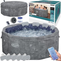 Bestway Lay-Z-Spa Carrara AirJet 6 hydromasaż 4-6os WiFi aplikacja 6001V