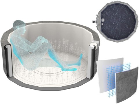 Bestway Lay-Z-Spa Carrara AirJet 6 hydromasaż 4-6os WiFi aplikacja 6001V