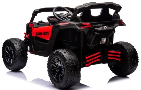 Can Am Maverick CZERWONY 4x4 4x200 WAT Auto na akumulator EVA SKÓRA Pilot Aku LI-ON