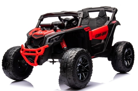 Can Am Maverick CZERWONY 4x4 4x200 WAT Auto na akumulator EVA SKÓRA Pilot Aku LI-ON