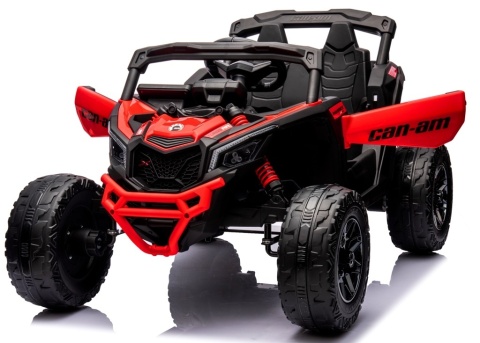 Can Am Maverick CZERWONY 4x4 4x200 WAT Auto na akumulator EVA SKÓRA Pilot Aku LI-ON