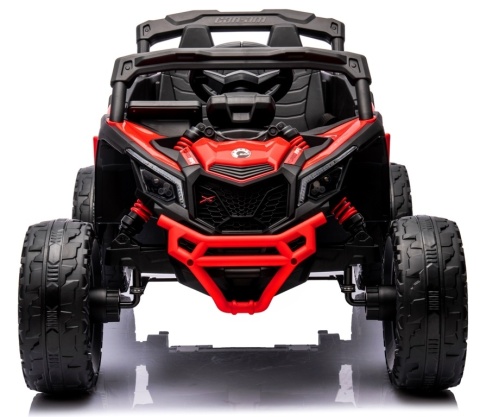 Can Am Maverick CZERWONY 4x4 4x200 WAT Auto na akumulator EVA SKÓRA Pilot Aku LI-ON