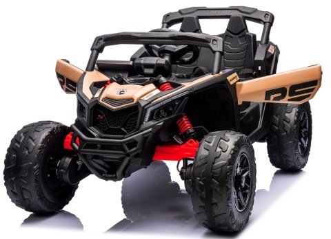 Can Am Maverick KHAKI 4x4 4x200 WAT Auto na akumulator EVA SKÓRA Pilot Aku LI-ON