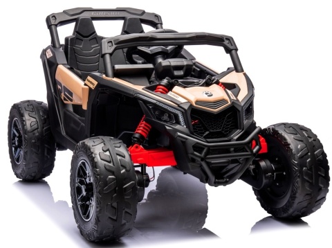 Can Am Maverick KHAKI 4x4 4x200 WAT Auto na akumulator EVA SKÓRA Pilot Aku LI-ON