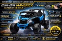 Can Am Maverick NIEBIESKI 4x4 4x200 WAT Auto na akumulator EVA SKÓRA Pilot Aku LI-ON