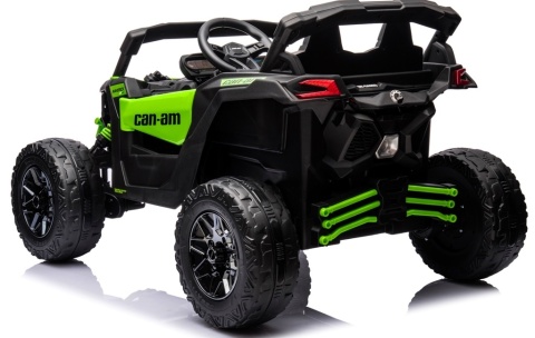 Can Am Maverick ZIELONY 4x4 4x200 WAT Auto na akumulator EVA SKÓRA Pilot Aku LI-ON