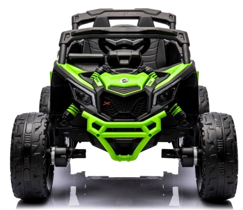 Can Am Maverick ZIELONY 4x4 4x200 WAT Auto na akumulator EVA SKÓRA Pilot Aku LI-ON