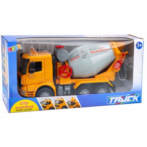 Cieżarówka Budowlana Betoniarka Obrotowy Bęben Światła Dźwięki