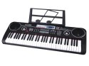 Keyboard 61 Klawiszy Podświetlane Stojak Mikrofon Organy Edukacyjne IN0187