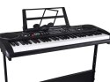 Keyboard 61 Klawiszy Podświetlane Stojak Mikrofon Organy Edukacyjne IN0187