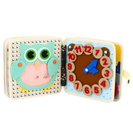 Książeczka Edukacyjna Sensoryczna Filcowa 3D Zwierzęta Jeżyk