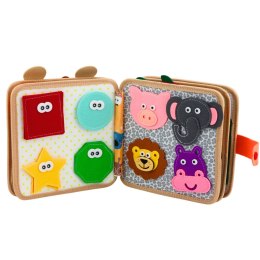 Książeczka Edukacyjna Sensoryczna Filcowa 3D Zwierzęta Żyrafa