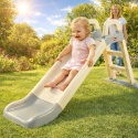 Największa Zjeżdżalnia Ogrodowa dla Dzieci XXL 145cm KREMOWO-SZARA