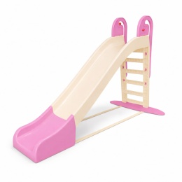 Największa solidna zjeżdżalnia dla dzieci 243cm 014550/22 (beżowo/różowa)