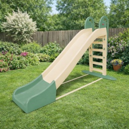 Największa solidna zjeżdżalnia dla dzieci 243cm 014550/23 (beżowo/miętowa)