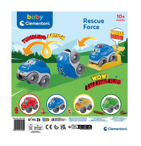 Przewrotne Samochodziki Ratunkowe Clementoni 17560