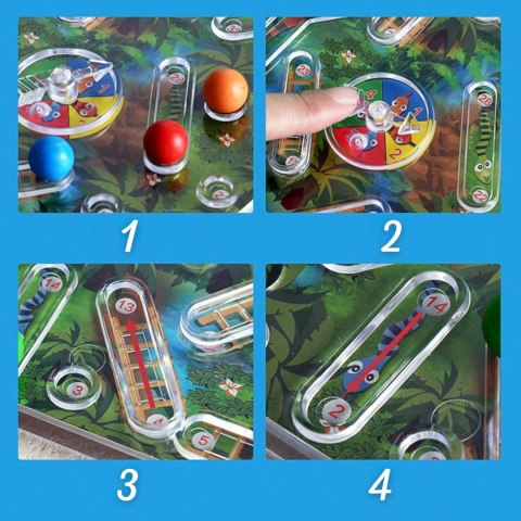 WOOPIE Klasyczna Gra Rodzinna Węże i Drabiny 3D