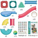 WOOPIE Klocki Magnetyczne Konstrukcyjne 3D Zestaw Edukacyjny Tor Kulkowy 228el.